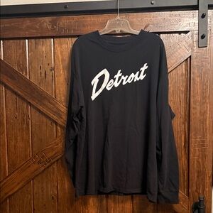 Nike Black Long Sleeve Detroit Tee